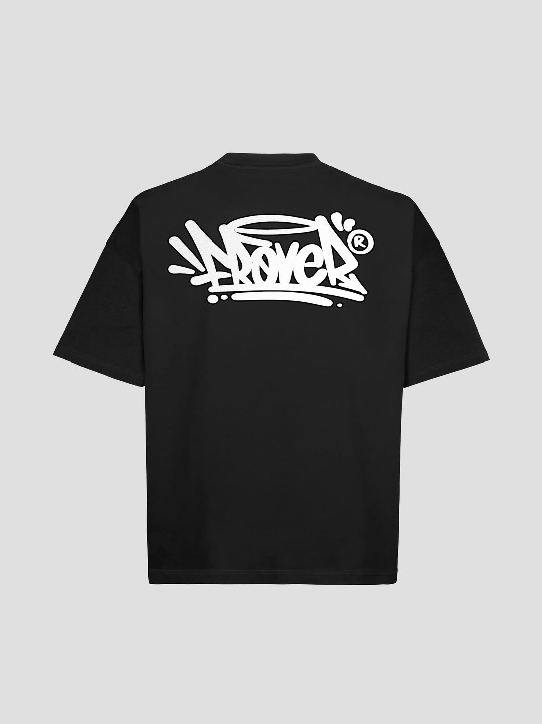 Tag Solid Black Tee