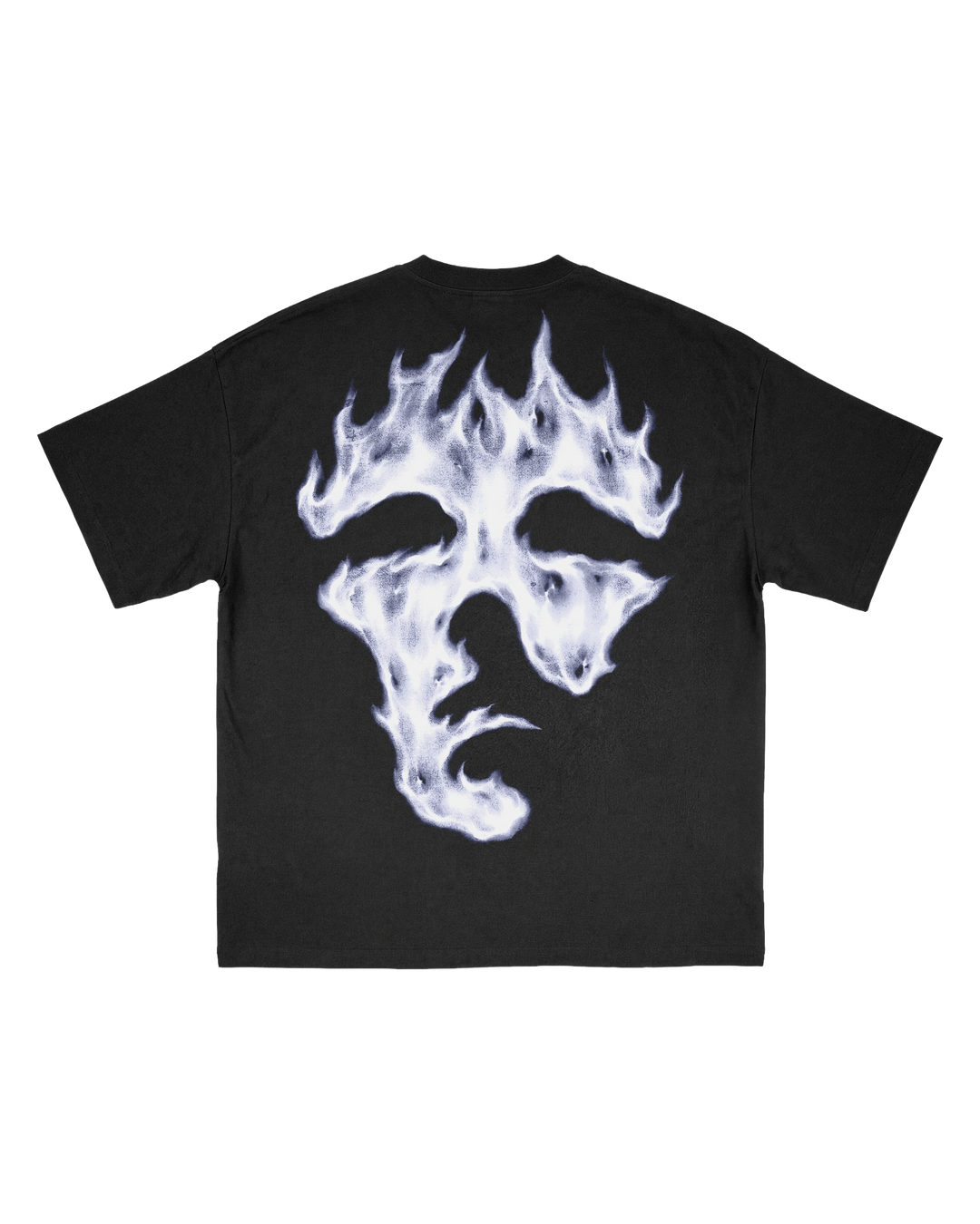 OW BURNING FACE BLACK TEE