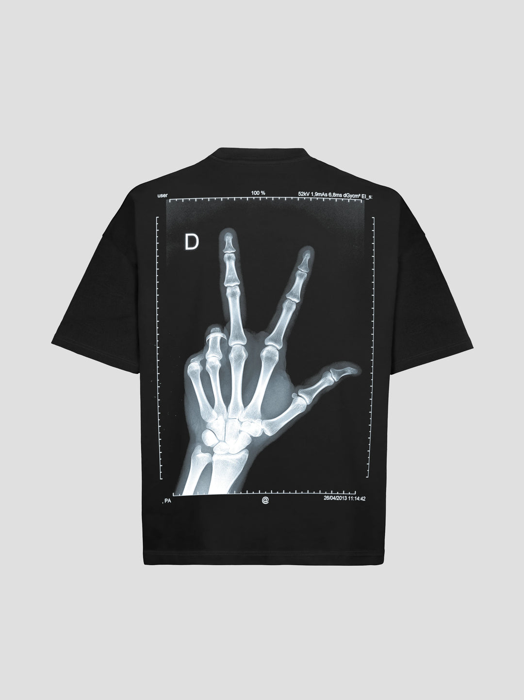 YVL Bone Signal Black Tee