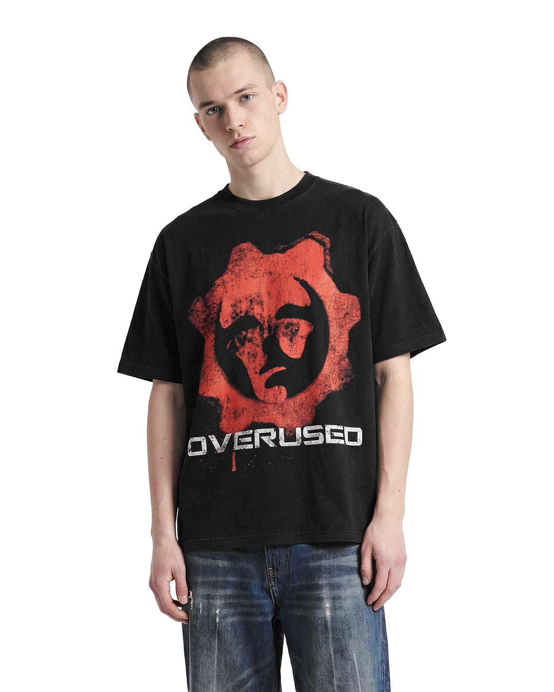 RED OMEN BLACK TEE