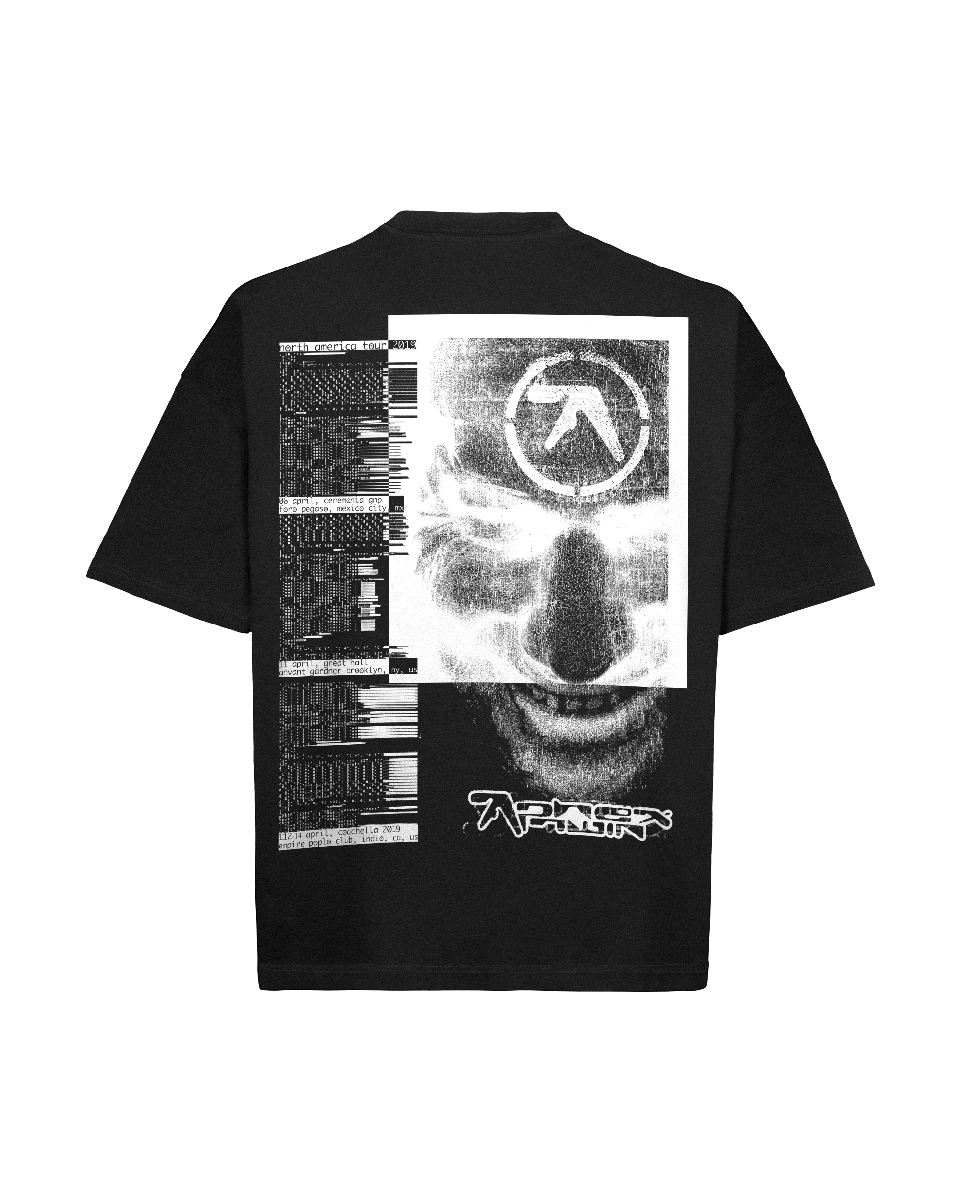 Aphex Twin 2019 Tour Tee Black