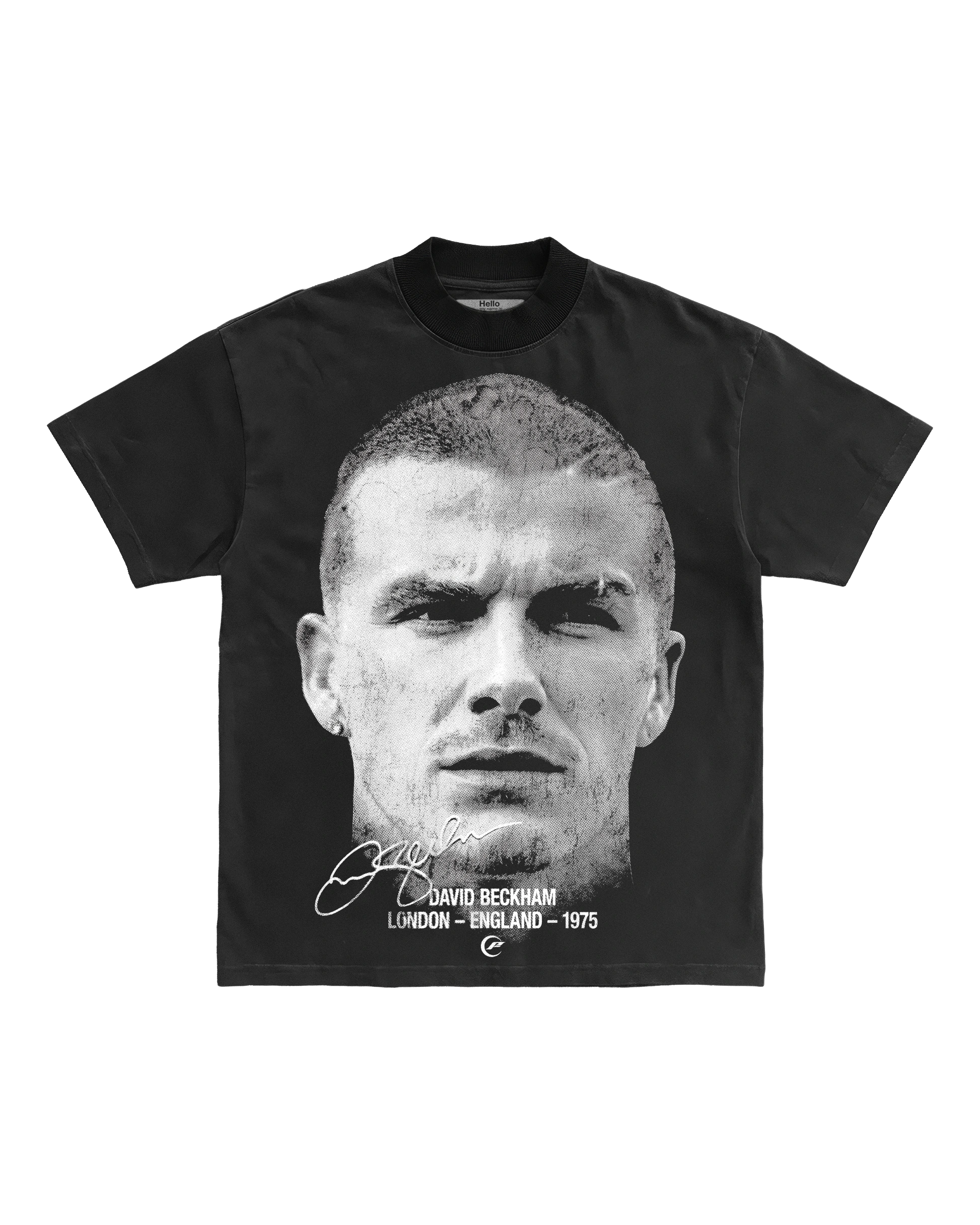 David Beckham 7 Black Tee - Frover Streetwear