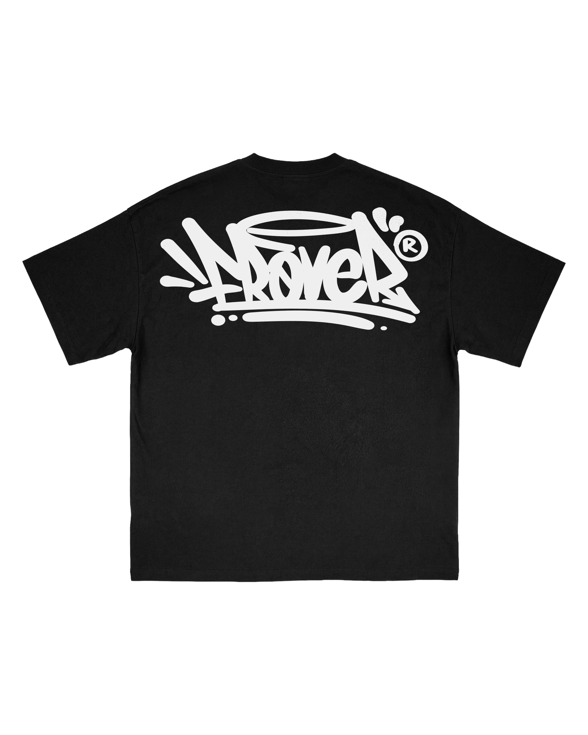 Tag Solid Black Tee