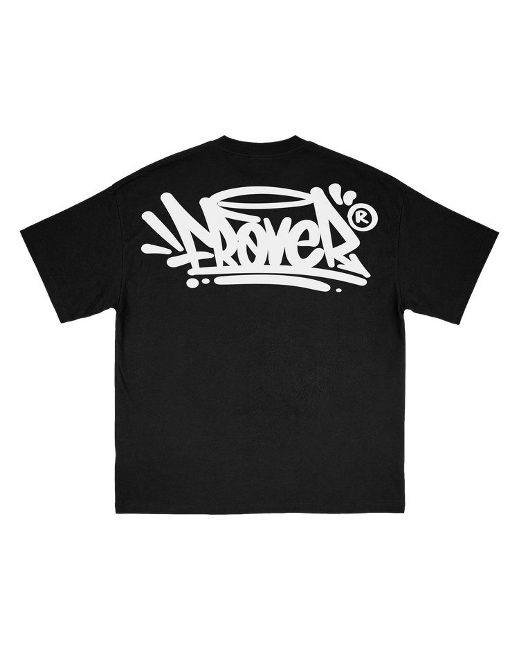 Tag Solid Black Tee