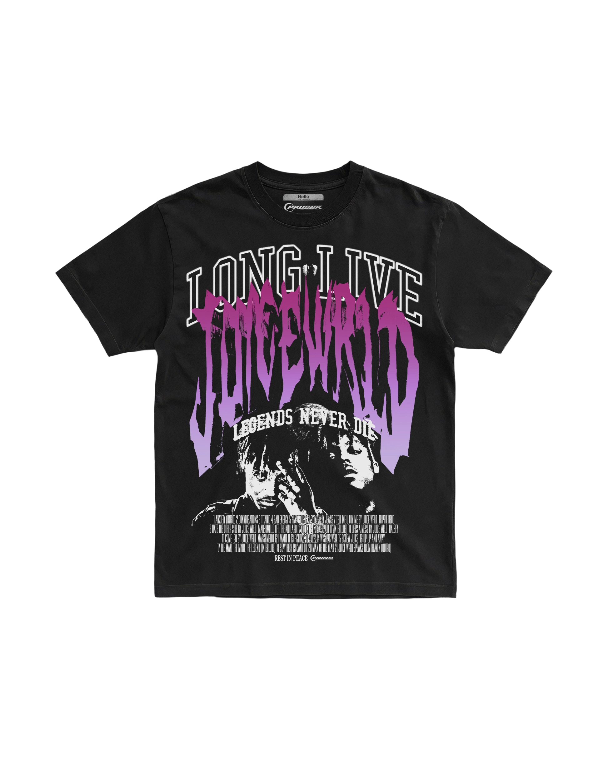 Long Live Juice Wrld Tee - Frover Streetwear