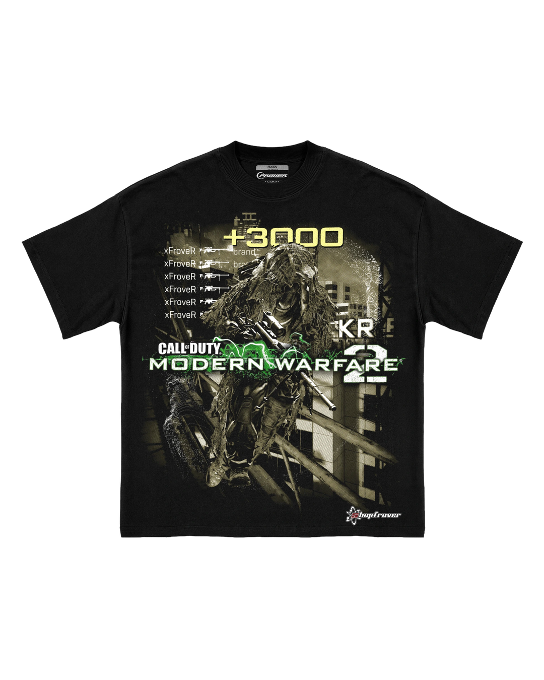 Polera MW2 Highrise Black Tee