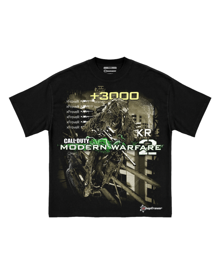 Polera MW2 Highrise Black Tee